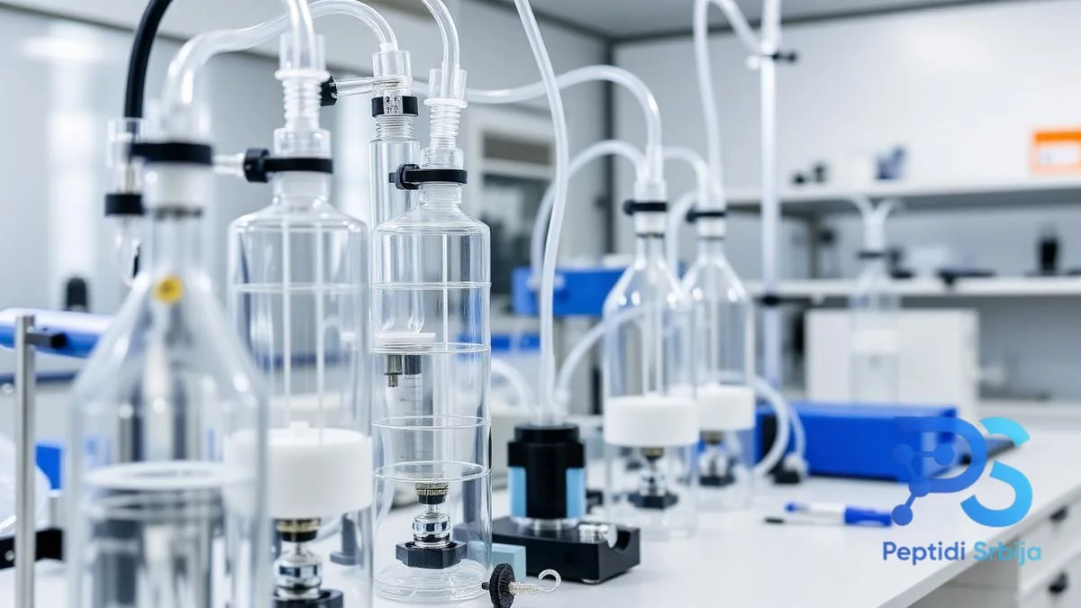 Oprema za sintezu peptida u čvrstoj fazi (SPPS) u modernoj laboratoriji — Peptidi cena u Srbiji Oprema za sintezu peptida u čvrstoj fazi (SPPS) u modernoj laboratoriji — Peptidi cena u Srbiji